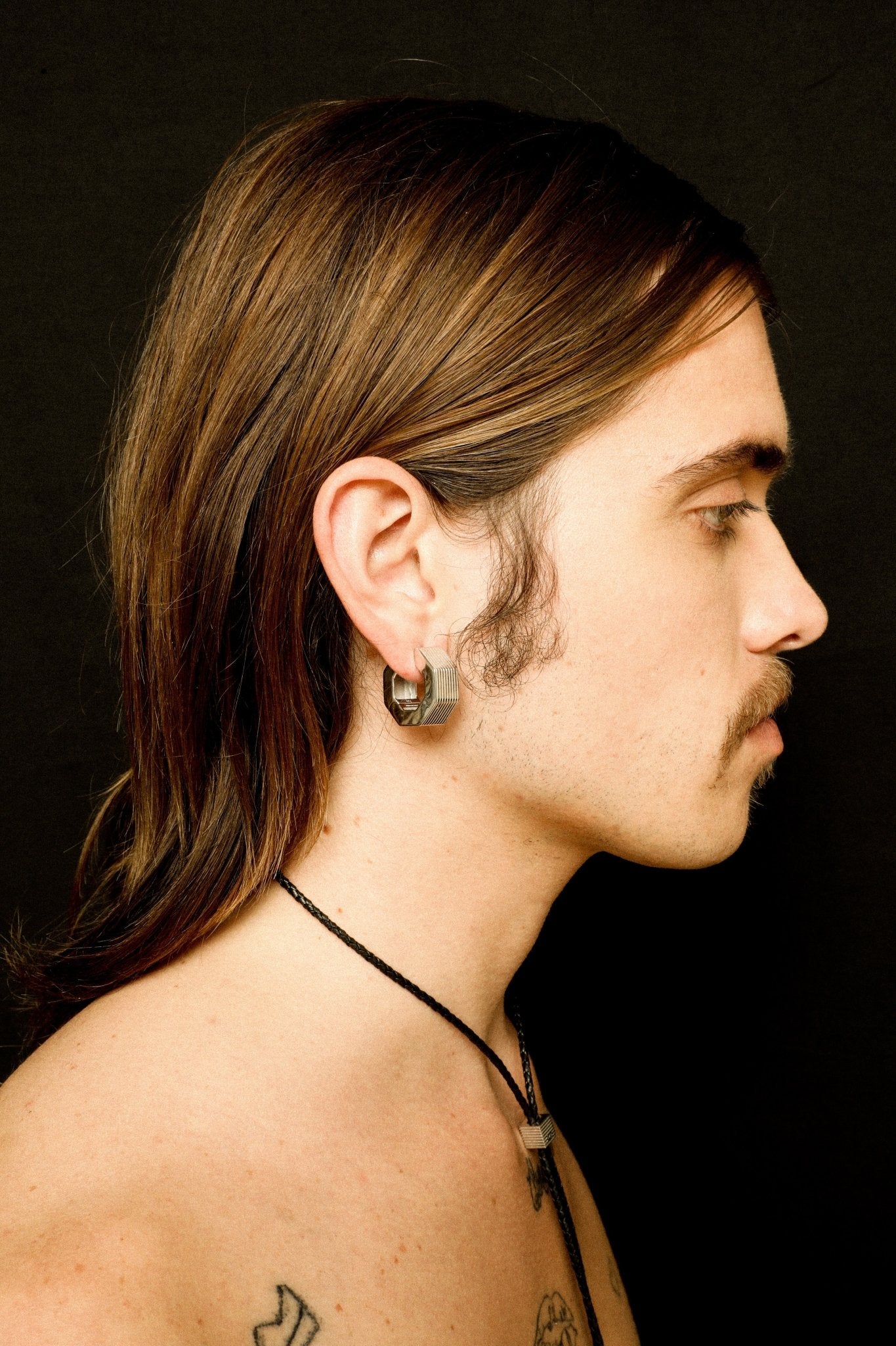 MEDIUM AURELIA OCTAGON HOOPS - IVILOSANGELES.COM