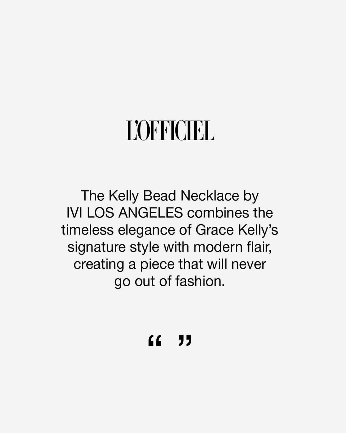 KELLY BEAD NECKLACE - IVILOSANGELES.COM