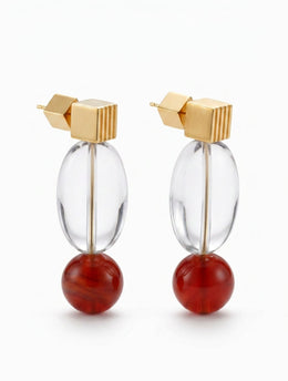 KELLY RED AGATE DROPS