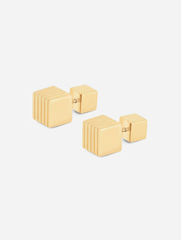 CUBE STUD EARRINGS