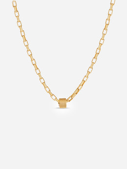 AURELIA ROUND CHARM NECKLACE